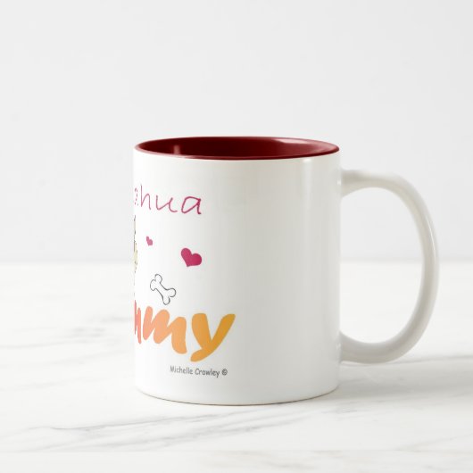 ChihuahuaFawnMommy Zweifarbige Tasse (Rechts)