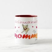 ChihuahuaFawnMommy Zweifarbige Tasse (Mittel)