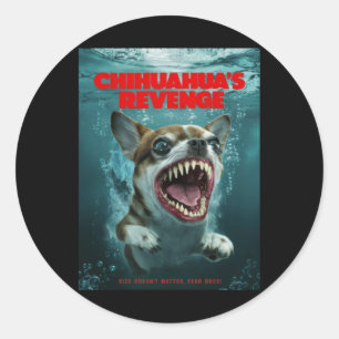 Chihuahuahuas Rachegel-Sticker Runder Aufkleber