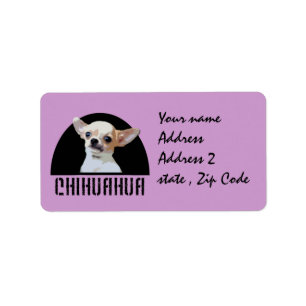 Chihuahuahund Adressaufkleber