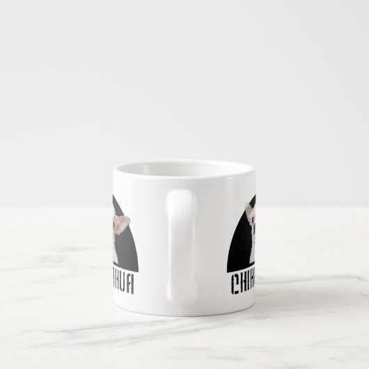 Chihuahuahund Espressotasse (Rückseite)