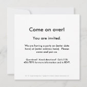 Chihuahuahund und -katze auf einladung (Rückseite)