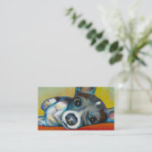 Chihuahuahundekunst - entzückende visitenkarte (Stehend Vorderseite)