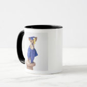 Chihuahuahundetragende Abschlussuniform, Studio Tasse (Vorderseite Links)