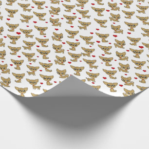 Chihuahuamuster Geschenkpapier