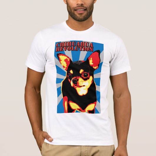 Chihuahuarevolution - Blau T-Shirt (Vorderseite)
