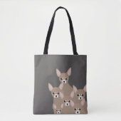 Chihuahuas Allover Tasche (Vorderseite)