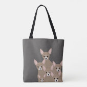 Chihuahuas Allover Tasche (Rückseite)