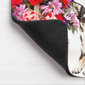 Chihuahuas, Blume und Liebe Mousepad (Ecke)
