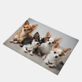 Chihuahuas Fußmatte (Schrägansicht)