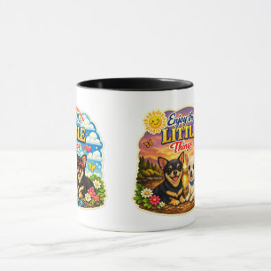 Chihuahuas genießen die kleinen Dinge Tasse