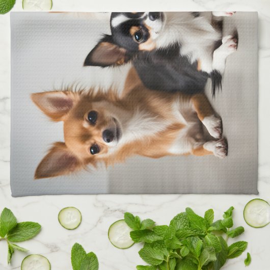 Chihuahuas Geschirrtuch (Gefaltet)