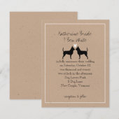 Chihuahuas Hochzeitseinladung Einladung (Vorne/Hinten)