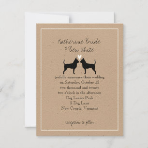 Chihuahuas Hochzeitseinladung Einladung