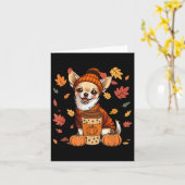 Chihuahuas mit Sweater Coffee Erntedank Aut Karte (Gelbe Blume)