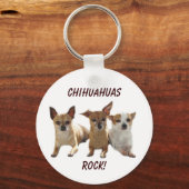 Chihuahuas Rock Schlüsselanhänger (Vorderseite)