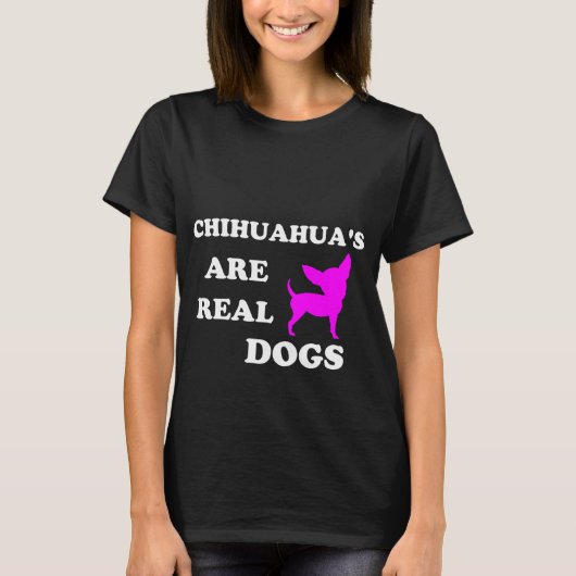 Chihuahuas T - Shirt sind echte Hunde (Vorderseite)