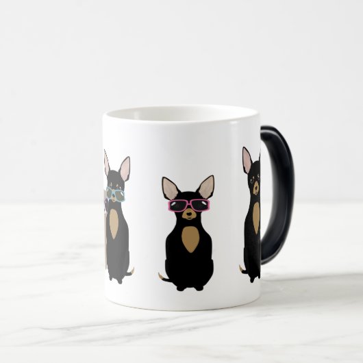 Chihuahuas-Tasse Verwandlungstasse (VorderseiteRechts)