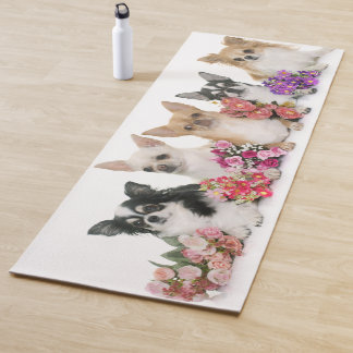 Chihuahuas und Blume Yogamatte