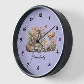 Chihuahuas Wall Clock Uhr (Winkel)