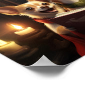 Chihuahuas Weihnachtsfeiertag Poster (Ecke)