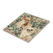 Chihuahuas William Morris-Stil, blühend Fliese (Seite)