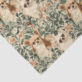 Chihuahuas William Morris-Stil, blühend Seidenpapier (Detail)