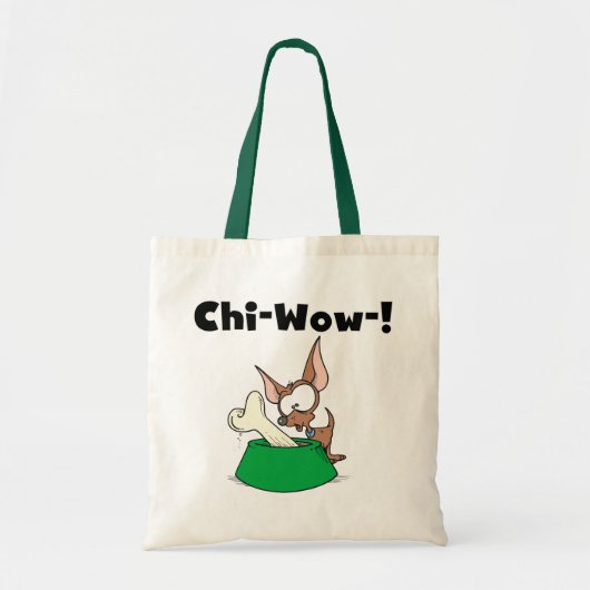 Chihuhua Chi-Wow T - Shirt und Geschenke Tragetasche (Vorne)