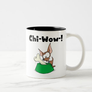 Chihuhua Chi-Wow T - Shirt und Geschenke Zweifarbige Tasse