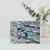 Chikadees Postkarte (Stehend Vorderseite)