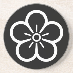 Chikage ume hana sandstein untersetzer