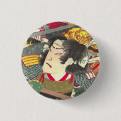 Chikanobu Samurai 5:5 Button (Vorderseite)