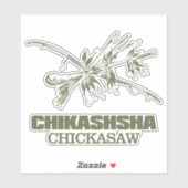 Chikashsha (Chickasaw) Aufkleber (Blatt)