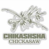 Chikashsha (Chickasaw) Aufkleber (Vorderseite)