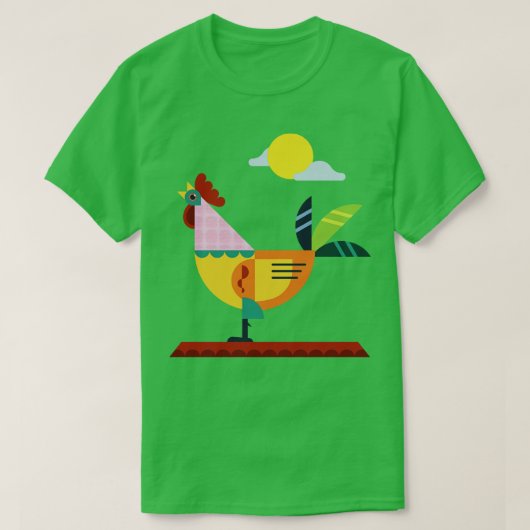 Chiken Geometric Design T-Shirt (Design vorne)