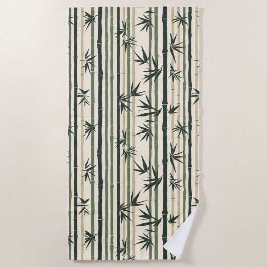 Chikurin Zen (Bamboo Grove) Strandtuch (Vorderseite)