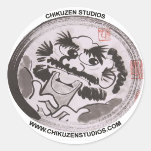 Chikuzen-Studio-Aufkleber Runder Aufkleber