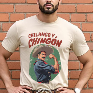 Chilango und Chingón Mexikanisches Spanisches Vint T-Shirt