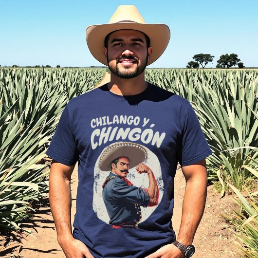 Chilango y Chingón Mexicano Spanish Retro T-Shirt