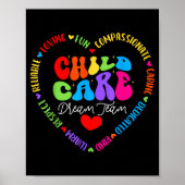 Chilare Dream Team Daycare Crew School Provider Te Poster (Vorne)