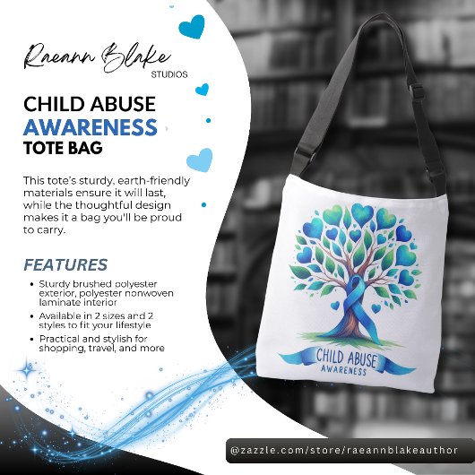 Child Abuse Awareness Tote Bag Tragetaschen Mit Langen Trägern
