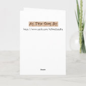 Child at Bedtime Karte (Rückseite)