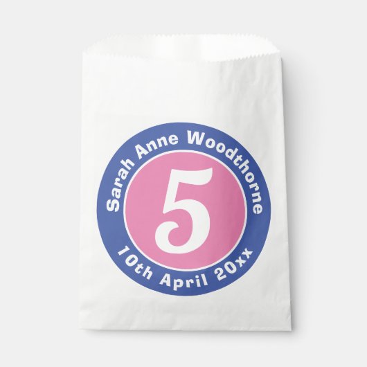 Child Birthday Party Goody Bag Geschenktütchen (Vorderseite)