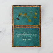 Child & Dad Holding Hands Birthday Karte (Innenseite)