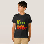 Child Eat Sleep Blox Repeat - Kids Gaming Slogan F T-Shirt (Vorne ganz)