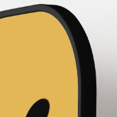 Child-Friendly Bee Mascot with Dotted Trail Pickleball Schläger (Linke Seite)