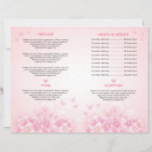 Child Funeral Program Template | Editable Memorial (Rückseite)