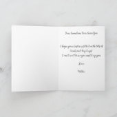 Child Handwriting Photo Easter Vintage Gold Frames Karte (Innenseite)