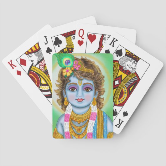 Child Krishna Spielkarten (Rückseite)