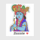 Child Krishna Sticker (Blatt)